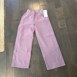 Lavender Lululemon Wide-Leg scuba Pants NWT